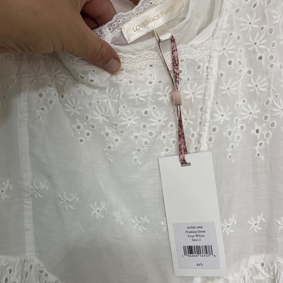 NEW LOVESHACKFANCY preslina dress in true white - Picture 9 of 14